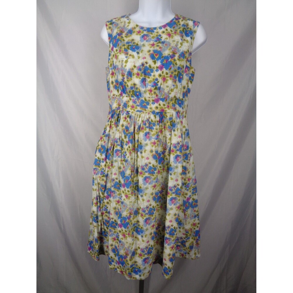 Emily and Fin ModCloth Floral Sleeveless Dress Size Small